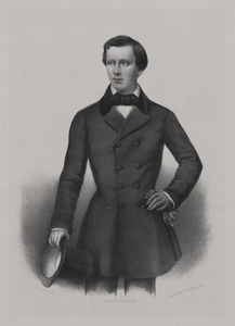 28814 Portret van Willem N.A.F.K.H. van Oranje - Nassau, geboren 1840, kroonprins der Nederlanden (1849-1879), zoon van ...